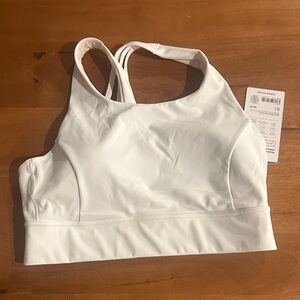 Women's White Athleta Train Free Sports Bra